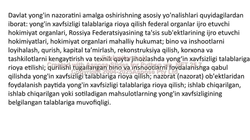 Davlat yongin nazorati inspektorining huquq va majburiyatlari 2