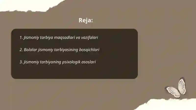 Bolalar jismoniy tarbiyasi fanidan taʼlim 2