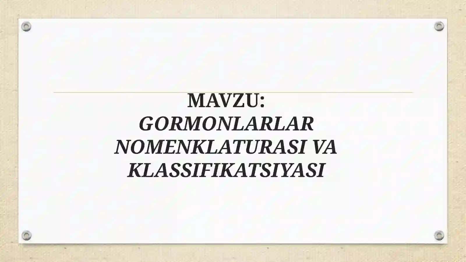 Biokimyo va molekulyar biologiya fanidan kurs ishi 2
