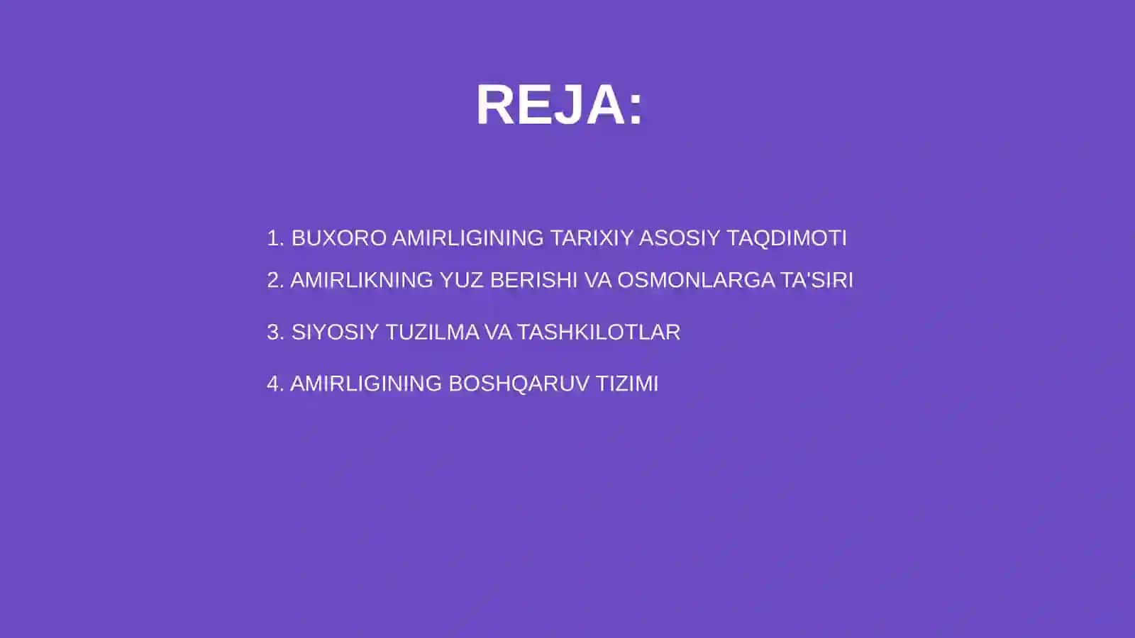 BUXORO AMIRLIGINING TASHKIL TOPISHI VA SIYOSIY TARIXI 2