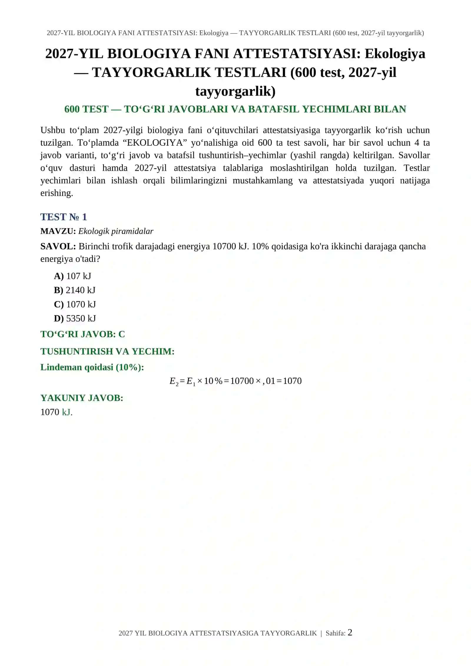 Ekologik piramidalar (Ekologiya) 2