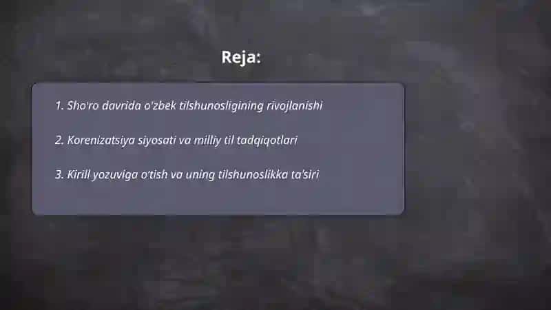 Sho'ro davri tilshunosligi 2
