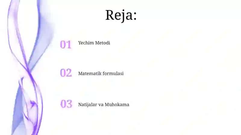 Bir jinsli boʻlmagan tor tebranish tenglamasi uchun birinchi aralash masala 2
