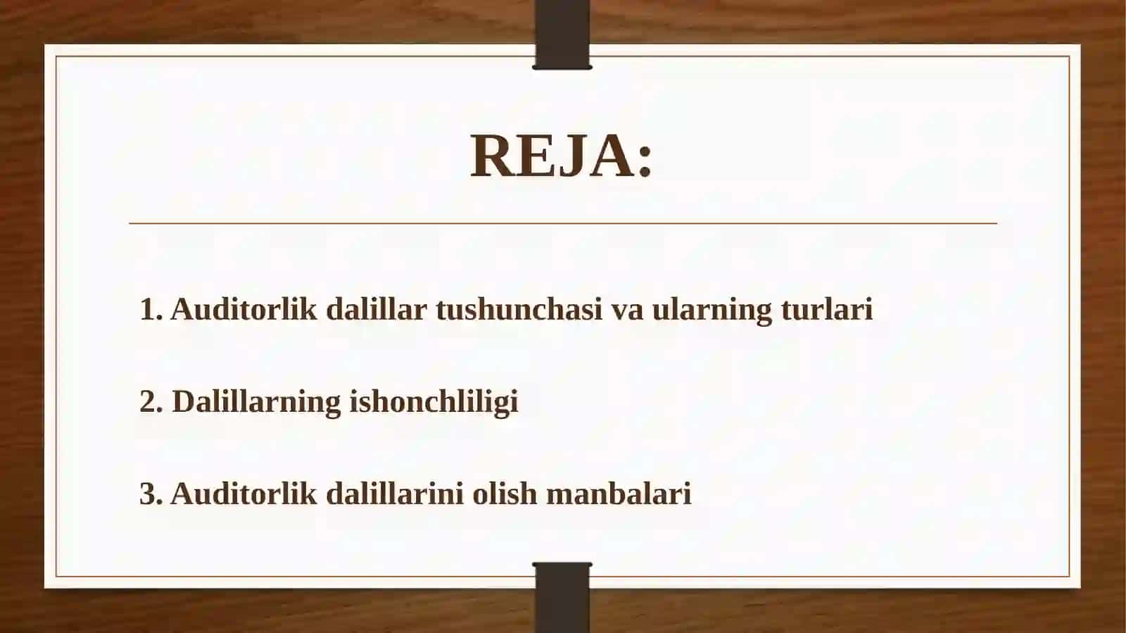 AUDITORLIK DALILLAR 2