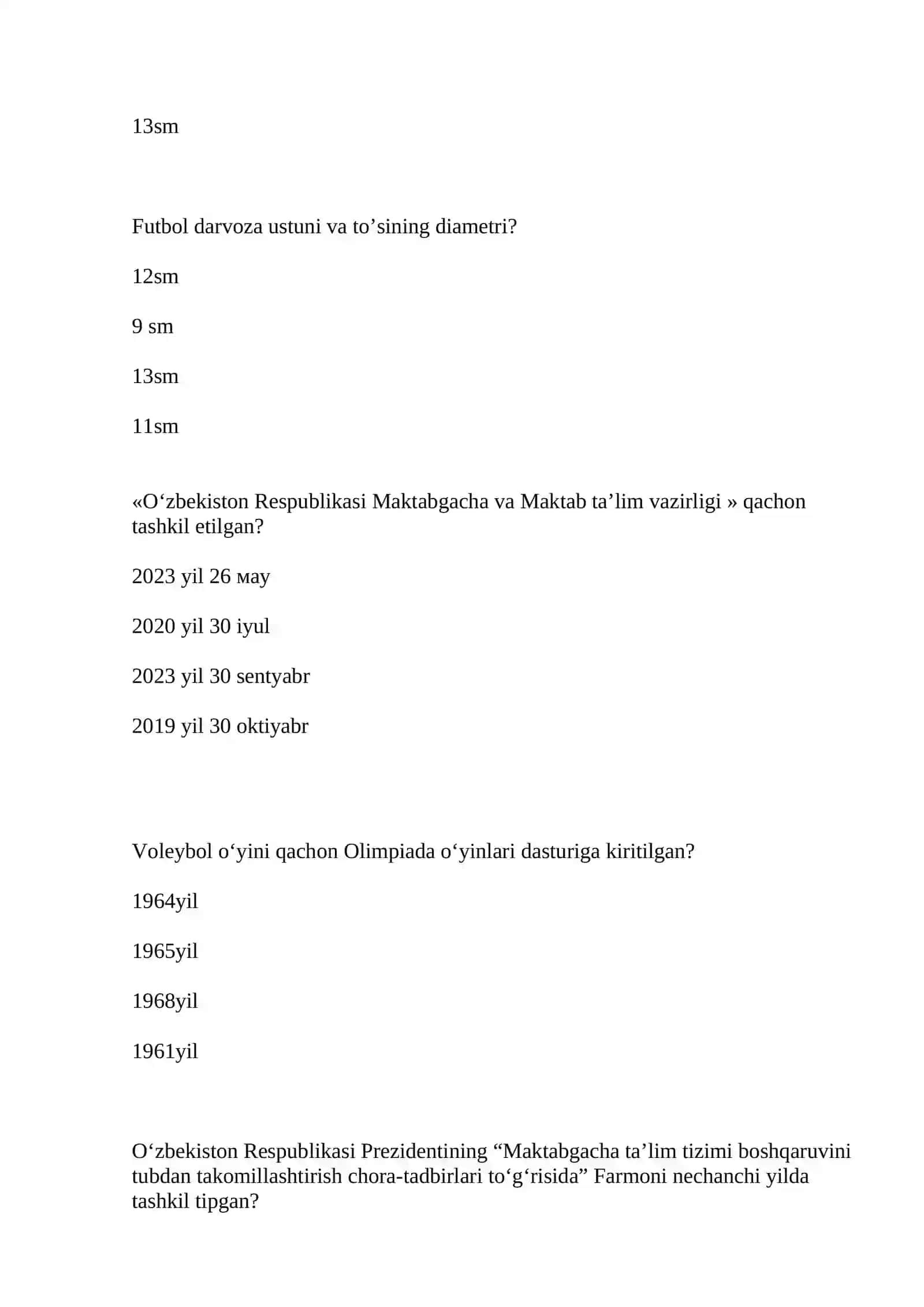 Maktabgacha talim tashkilotlarida jismoniy tarbiyaning quyidagi vazifalari bu… 2