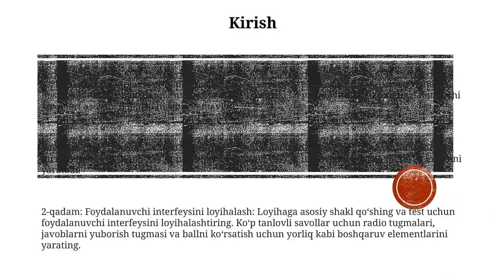 C++ Builderda Intelektual Test Dasturini Tayyorlash 2