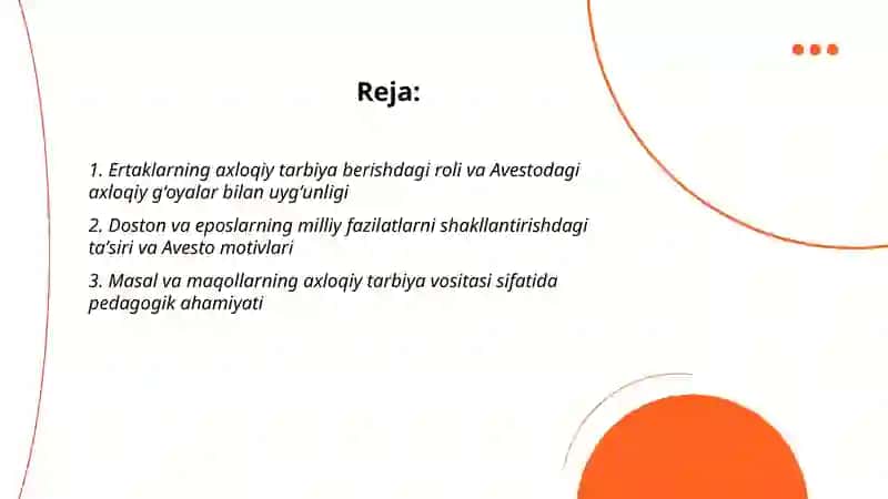 Avesto va xalq pedagogikasi gʻoyalaridagi uygʻunlik 2