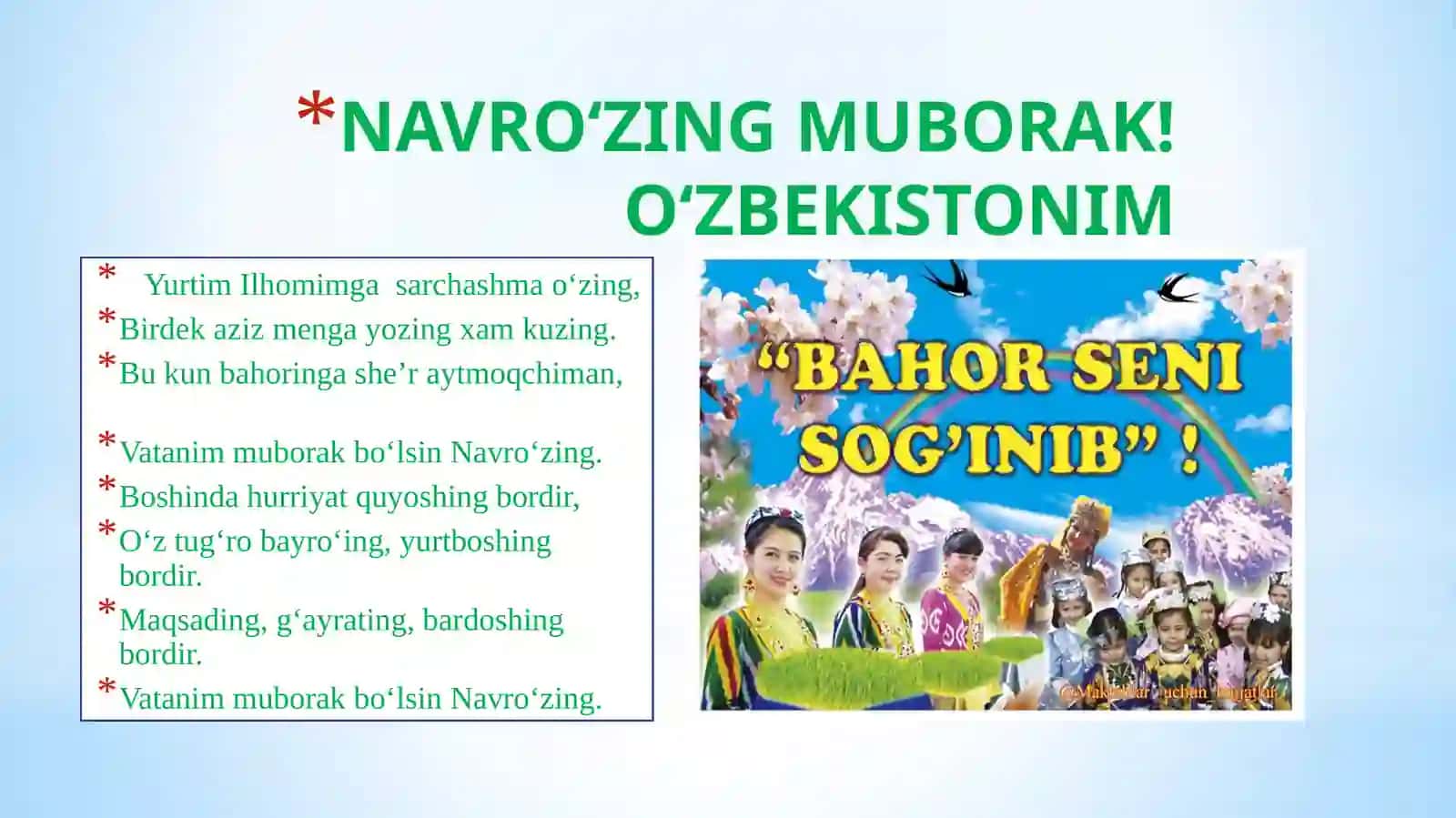 NAVRO'Z – QADIM QADRIYATLAR TARAVOTI 2
