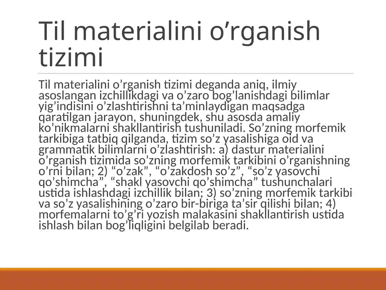 Til materialini o’rganish tizimi 2