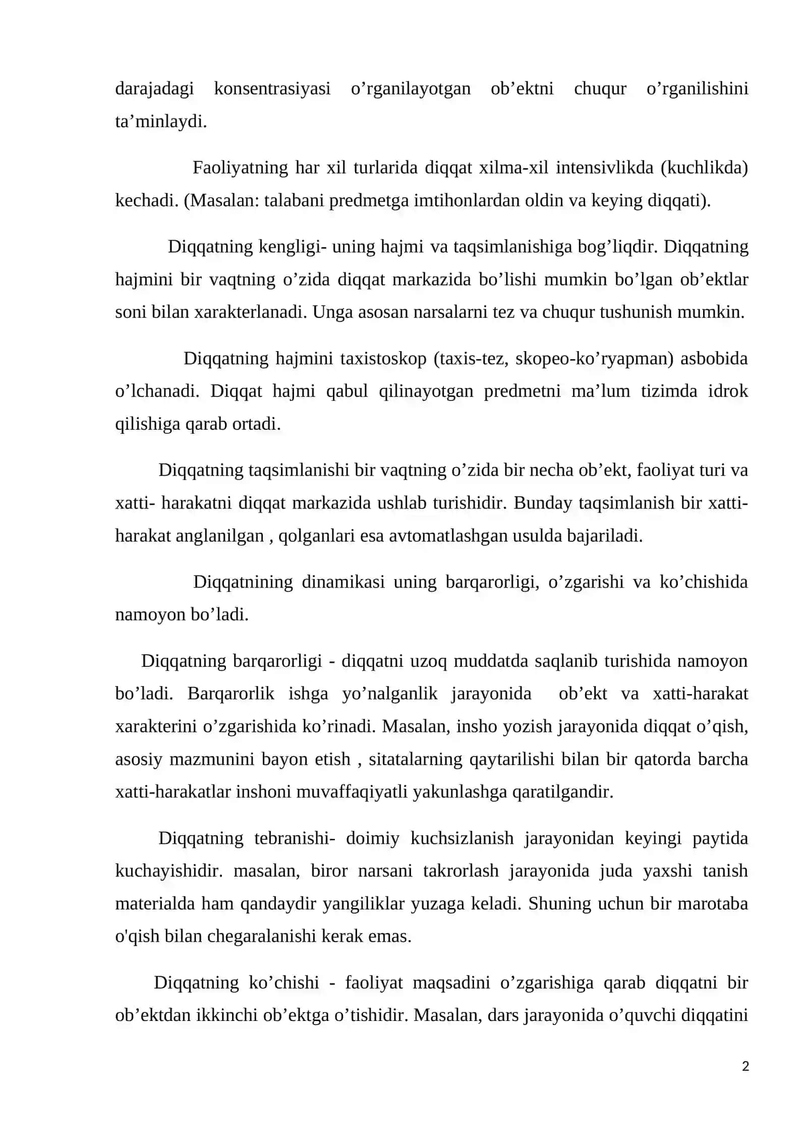 NUTQ NUQSONIGA EGA BOLALAR DIQQATI XUSUSIYATLARI 2