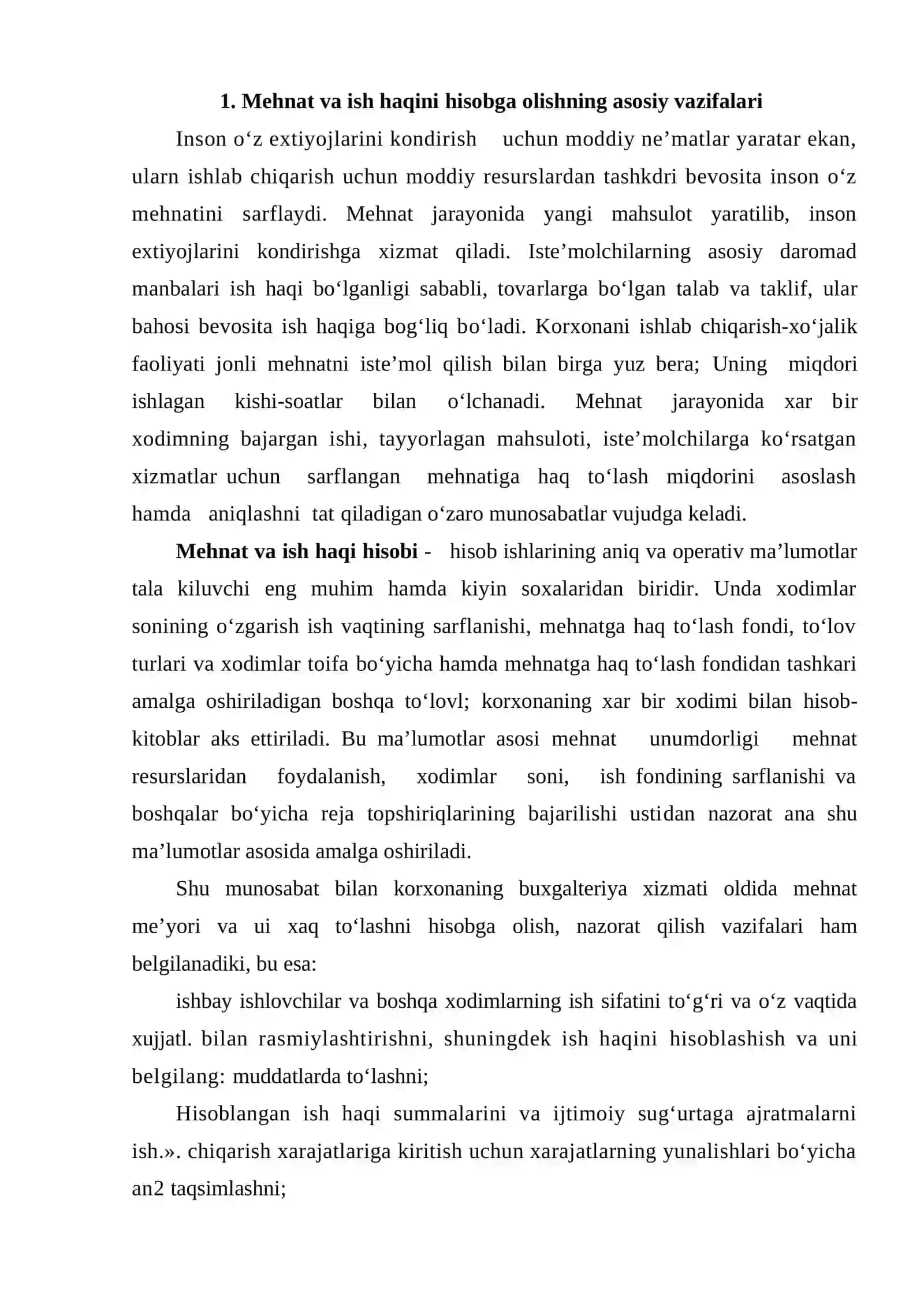 Mehnat va ish haqini hisobga olish 2