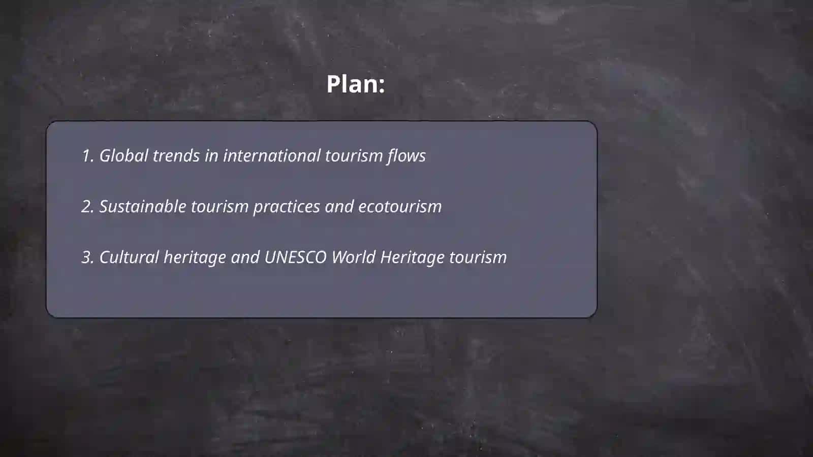 Tourism around the world 2