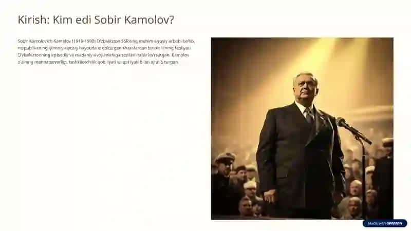 Sobir Kamolovich Kamolov: Hayot yo'li va ijodi 2