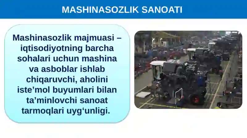MASHINASOZLIKVA UNING TARMOQLARI. AVTOMOBILSOZLIK 2