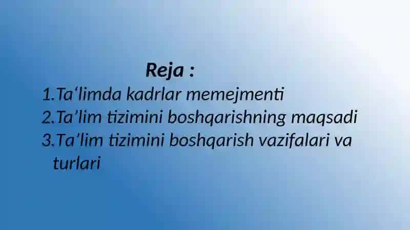Ta’lim tizimida kadrlarmenejmenti 2
