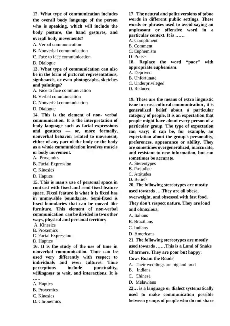 Cross-cultural communication 2