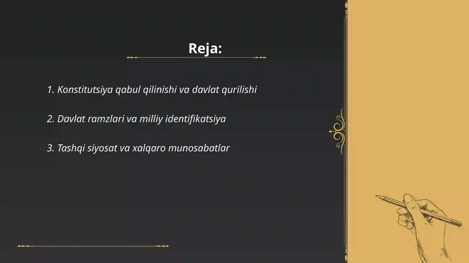 Konstitutsiya qabul qilinishi va davlat qurilishi 2