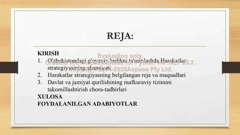 O'zbekistondagi g'oyaviy birlikni ta'minlashda Harakatlar strategiyasining ahamiyati 2