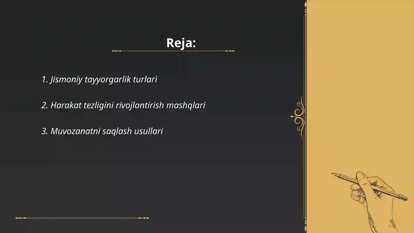 Harakatli o'yinlarni darsning asosiy, tayyorlov va yakuniy qismiga mos holda tanlash va tahlil qilish 2