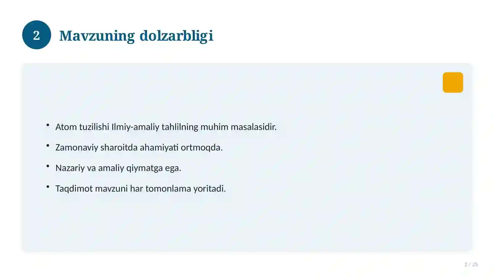 Atom tuzilishi 2