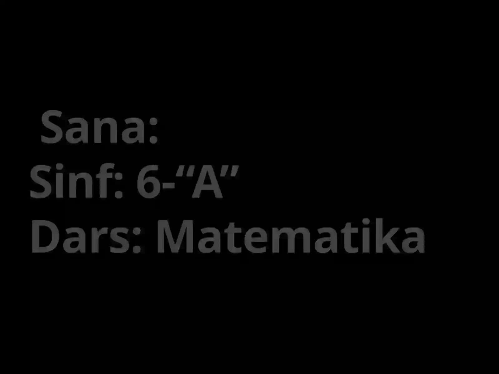 Sonlarning 9 ga va 3 ga bo'linish belgilari 2