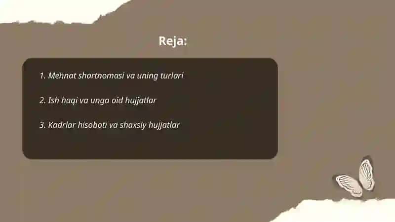 Mehnat shartnomasi 2