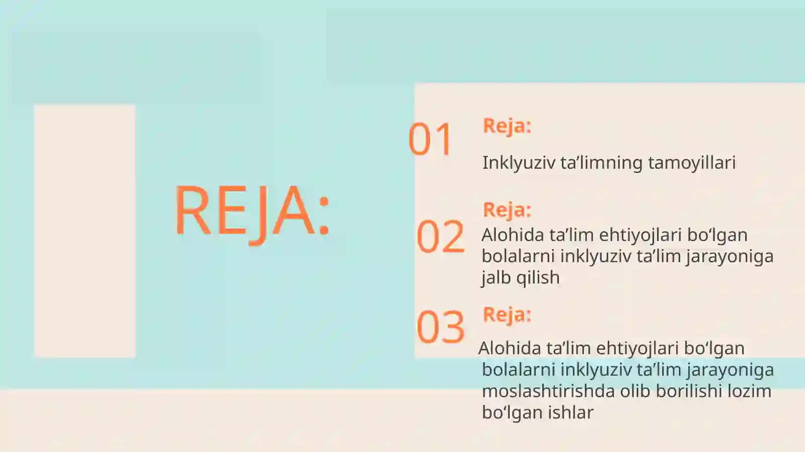 Imkoniyati cheklangan bolalarni inklyuziv ta’lim orqali o‘qitish, tarbiyalashni tashkil etish 2