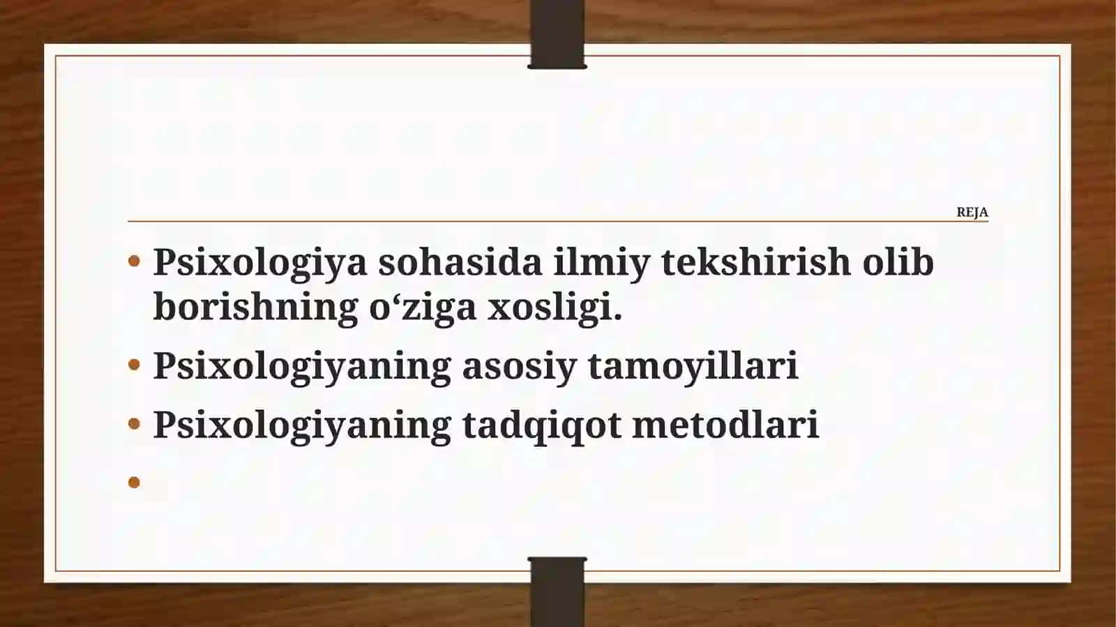 Hozirgi zamon psixologiyasining tuzilishi va tadqiqot metodlari 2