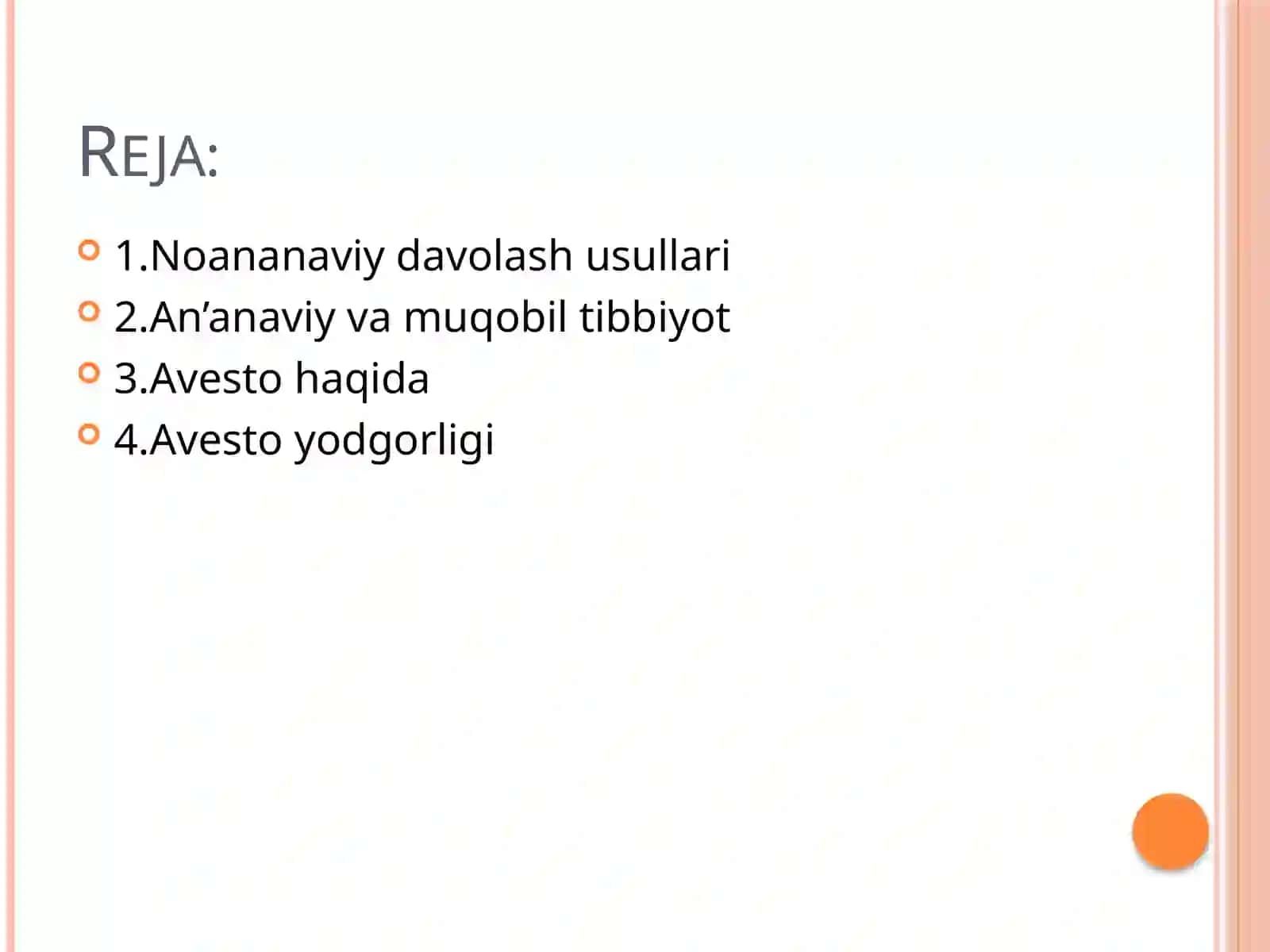 Noananaviy davolash usullari Avestoning tibbiyotdagi o‘rni 2