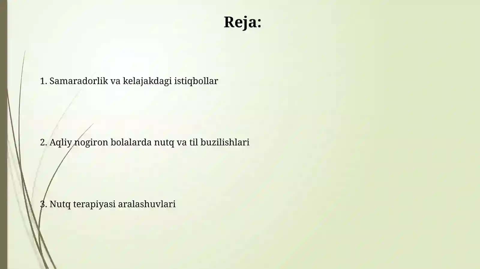 Nutq terapiyasi aralashuvlari 2