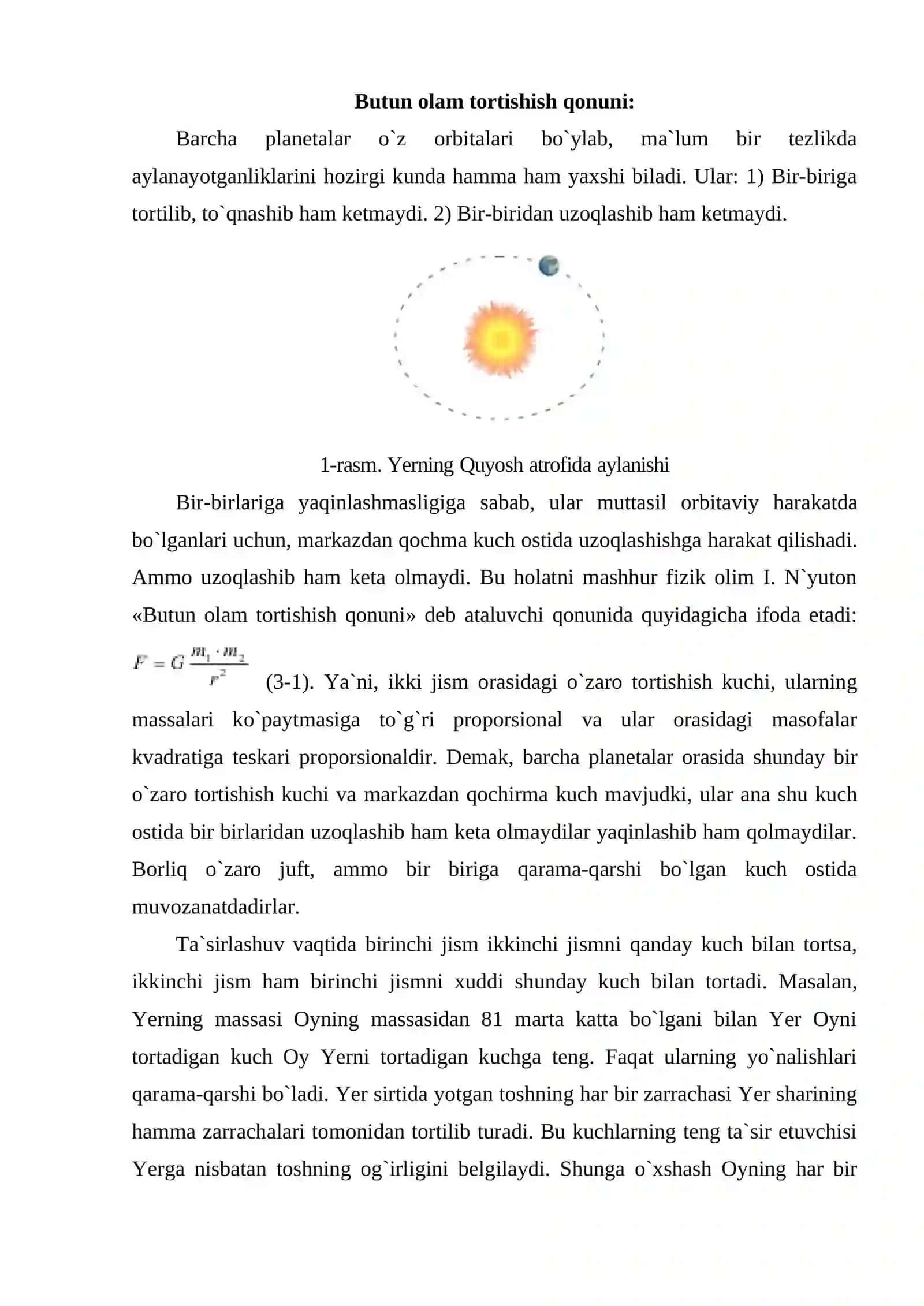 Gravitatsion doimiylikni aniqlash 2