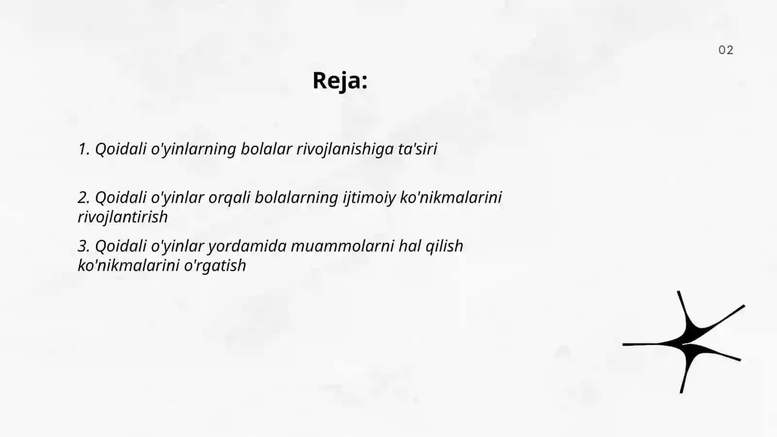 Qoidali o'yinlar bolalarga ta'lim berish shakli sifatida 2