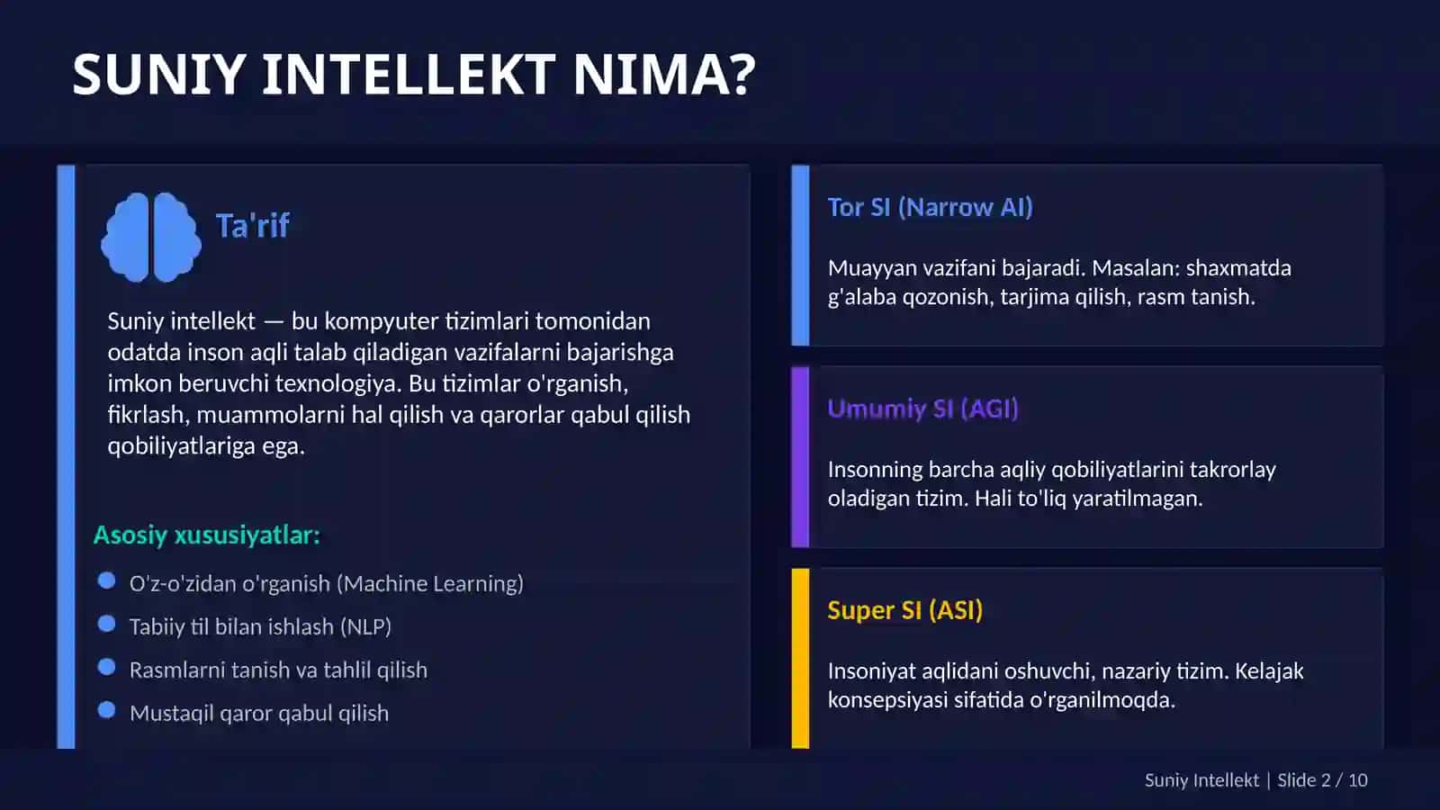 Suniy Intellekt  || Intellect Sohasida Yangiliklar 2
