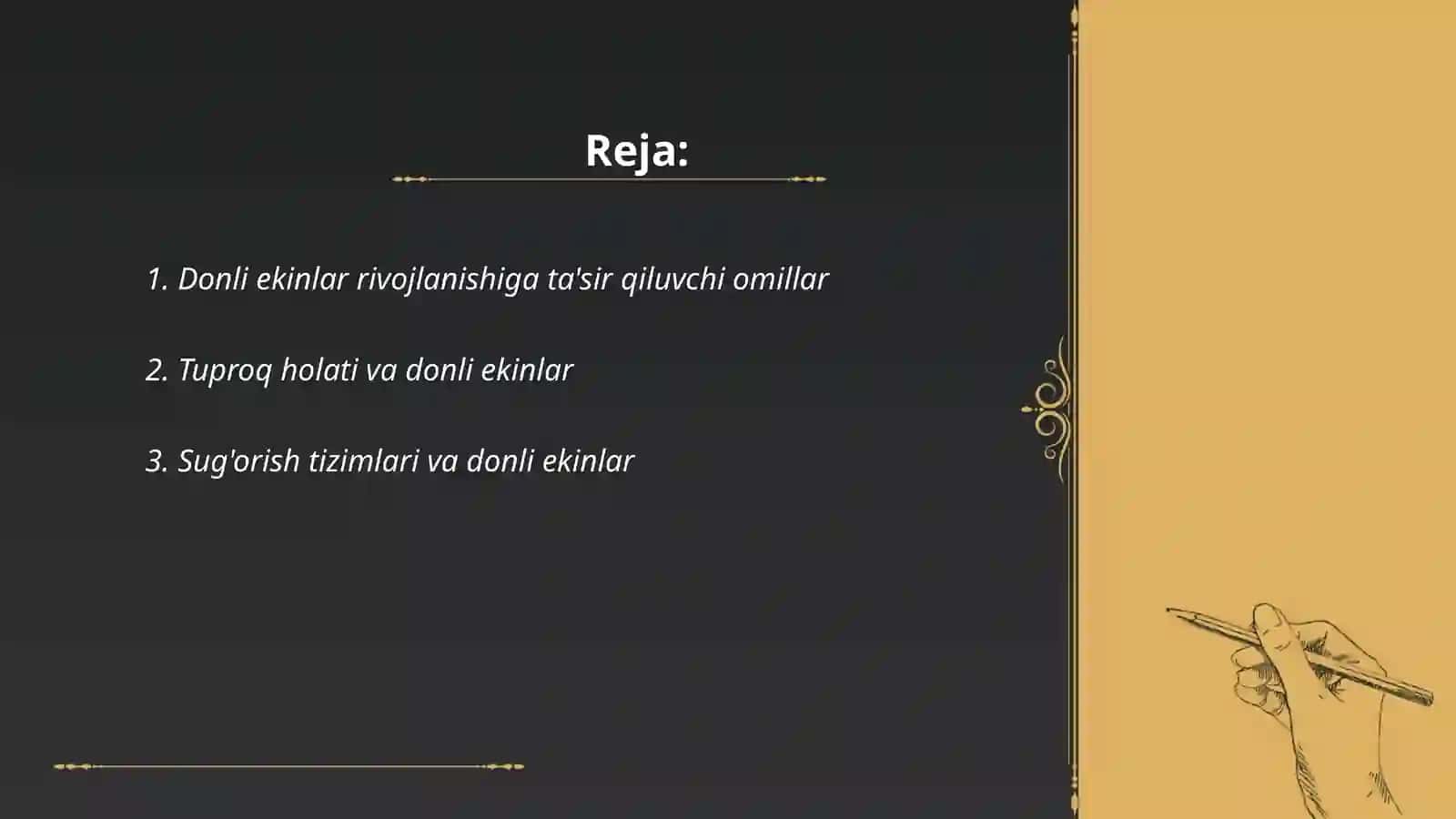 Donli ekinlarni rivojlanish fazasi 2