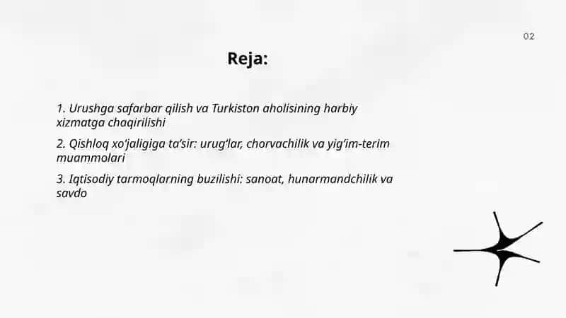 TURKISTON XX ASR BOSHLARIDA (1900-1917-YILLAR) 2