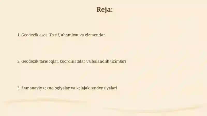 Kartalarni geodezik asosi 2