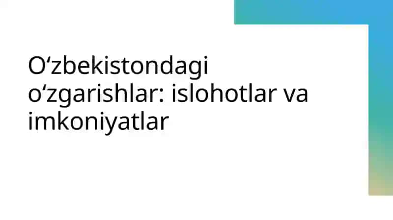 YangiO‘zbekiston” iqtisodiyotining jahon xo‘jaligiga integratsiyalashuvi 2