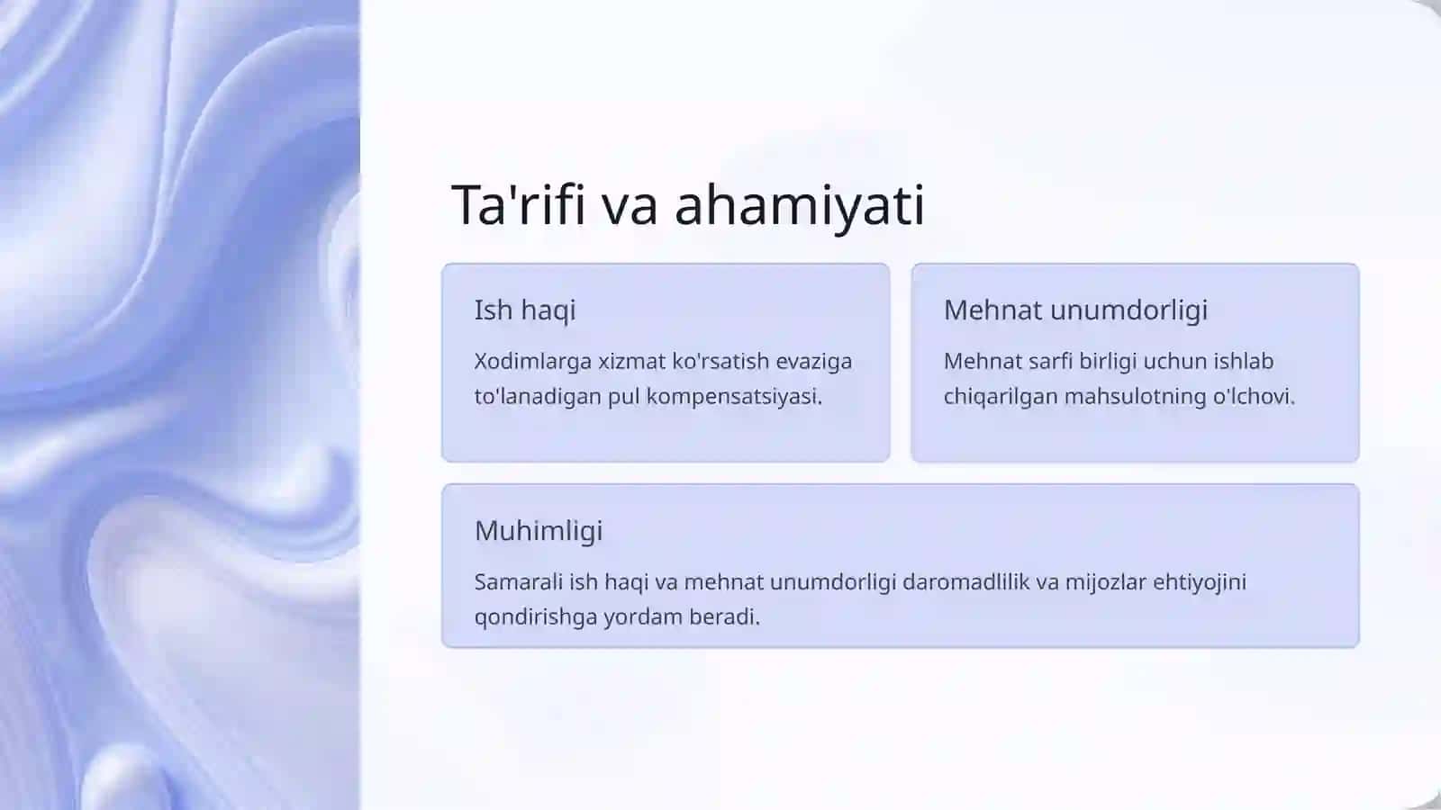 Turizm va mehmonxona korxonalarida ish haqi va mehnat unumdorligi 2