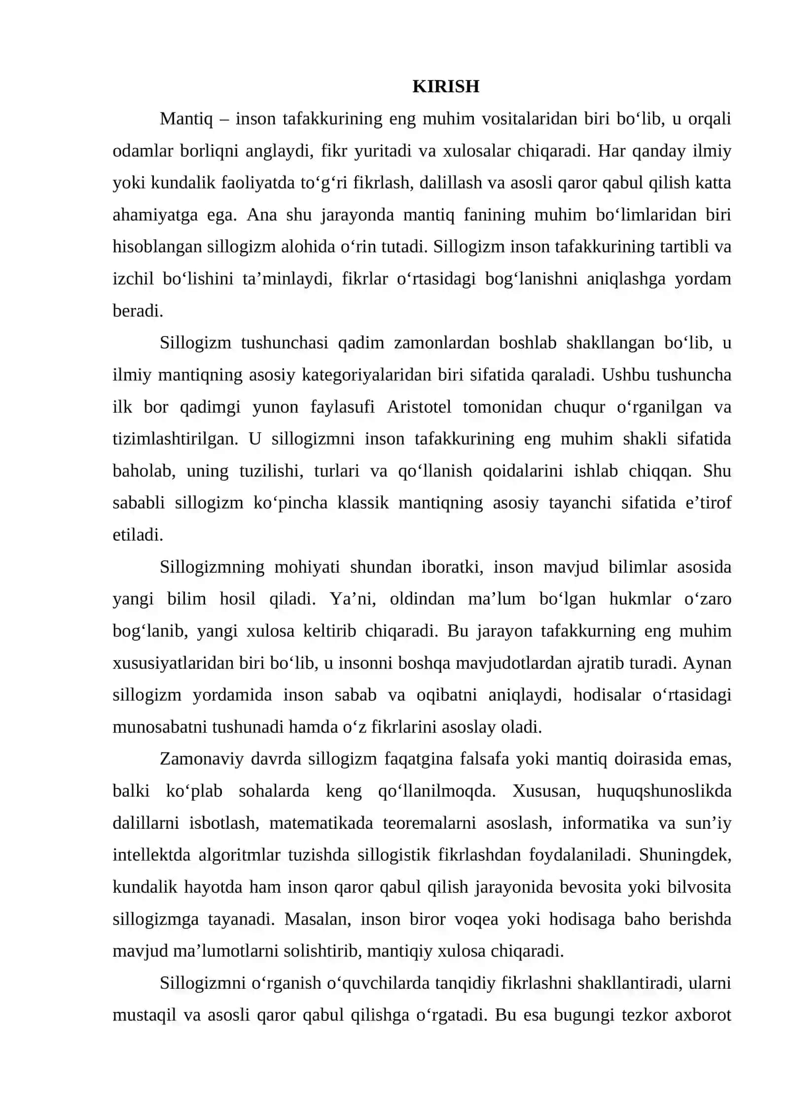 Sillogizm asoslari 2