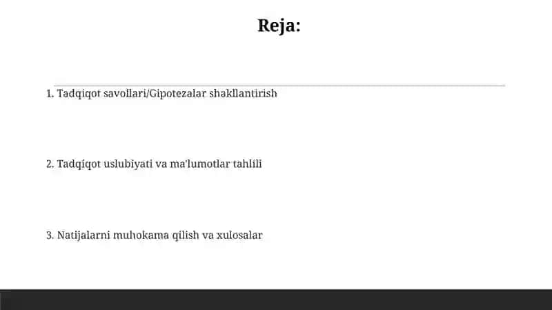DASTLABKI ILMIY TADQIQOTNI YOZISH 2