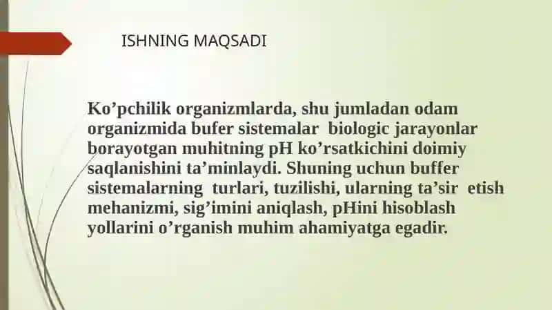 KISLOTA ASOSLI MUVOZANAT BUŞER 2