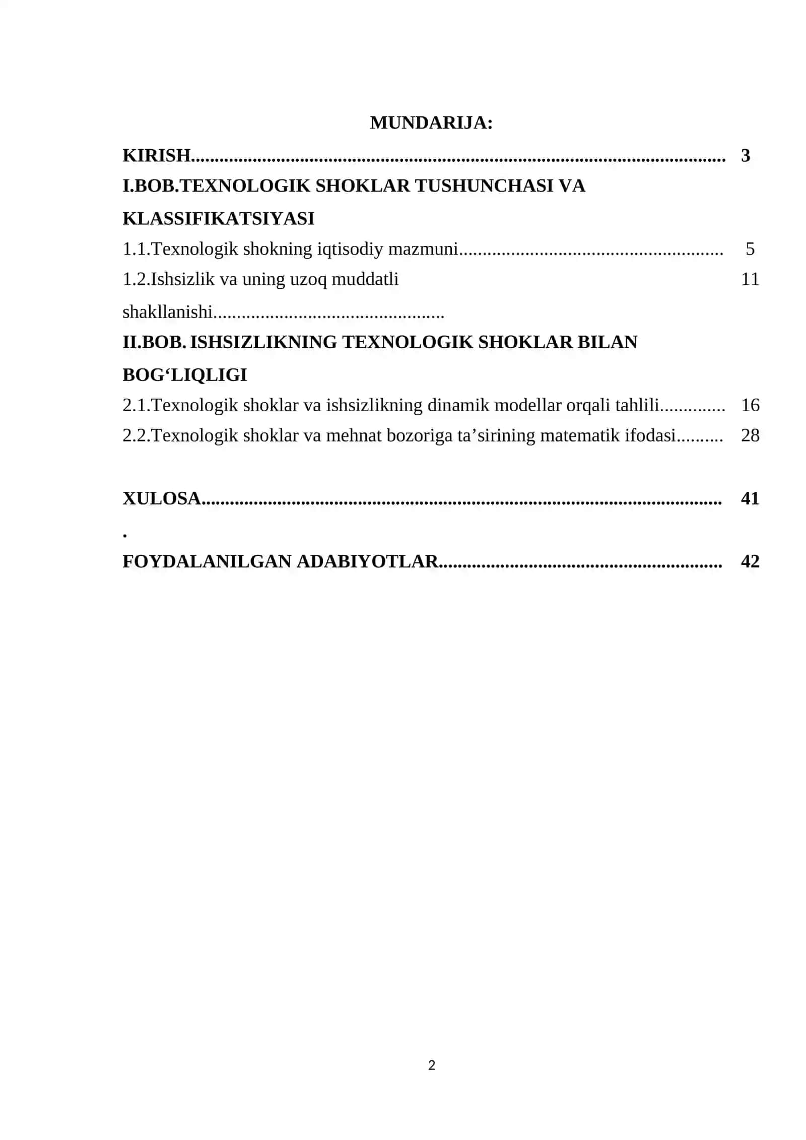 TEXNOLOGIK SHOKLAR VA ISHSIZLIKNING UZOQ MUDDATLI DINAMIKASI 2