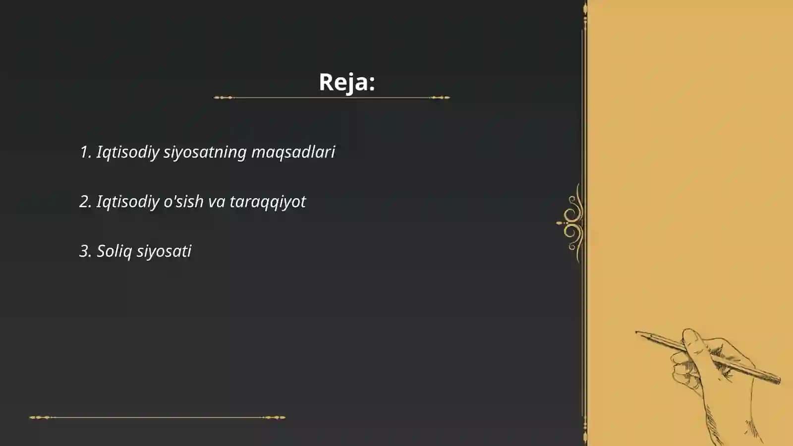 Iqtisodiy siyosat asoslari va tarkibi 2