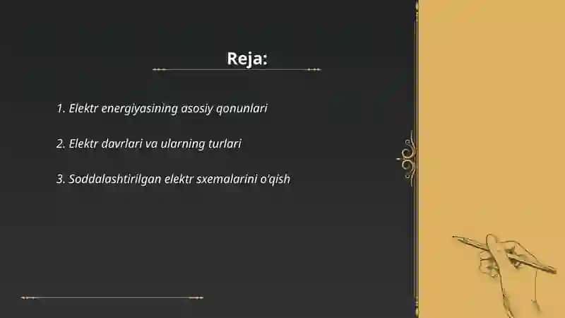 Elektr energiyasining asosiy qonunlari 2