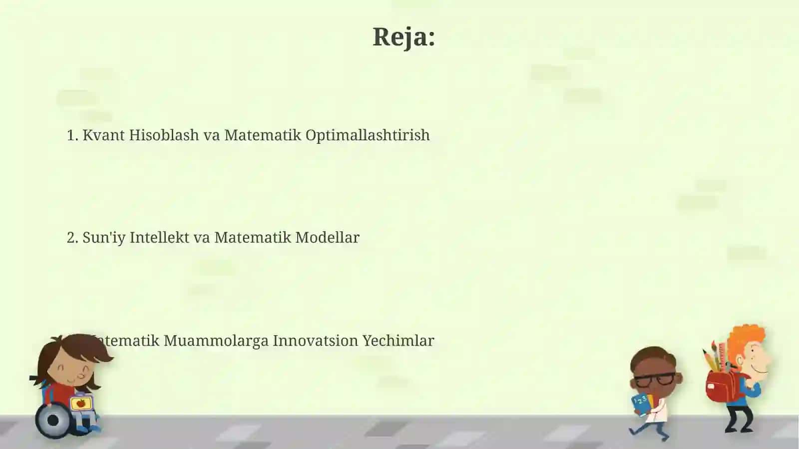 Matematik moumolarni innovatsion hal qilish 2