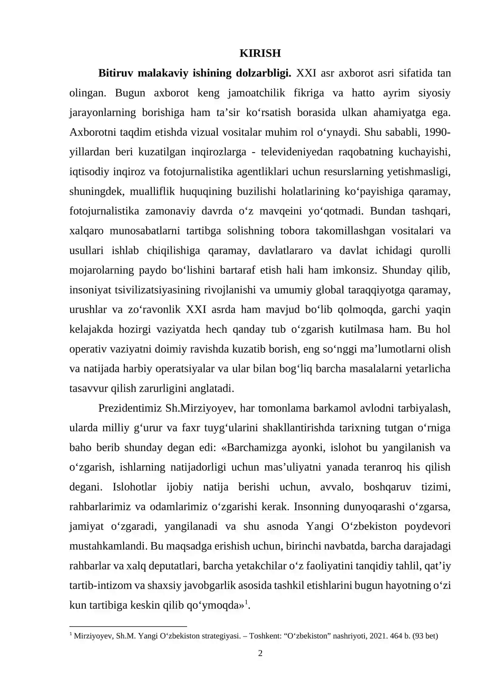 HARBIY NASHRLARDA FOTOREPORTAJNING MUHIM XUSUSIYATLARI 2