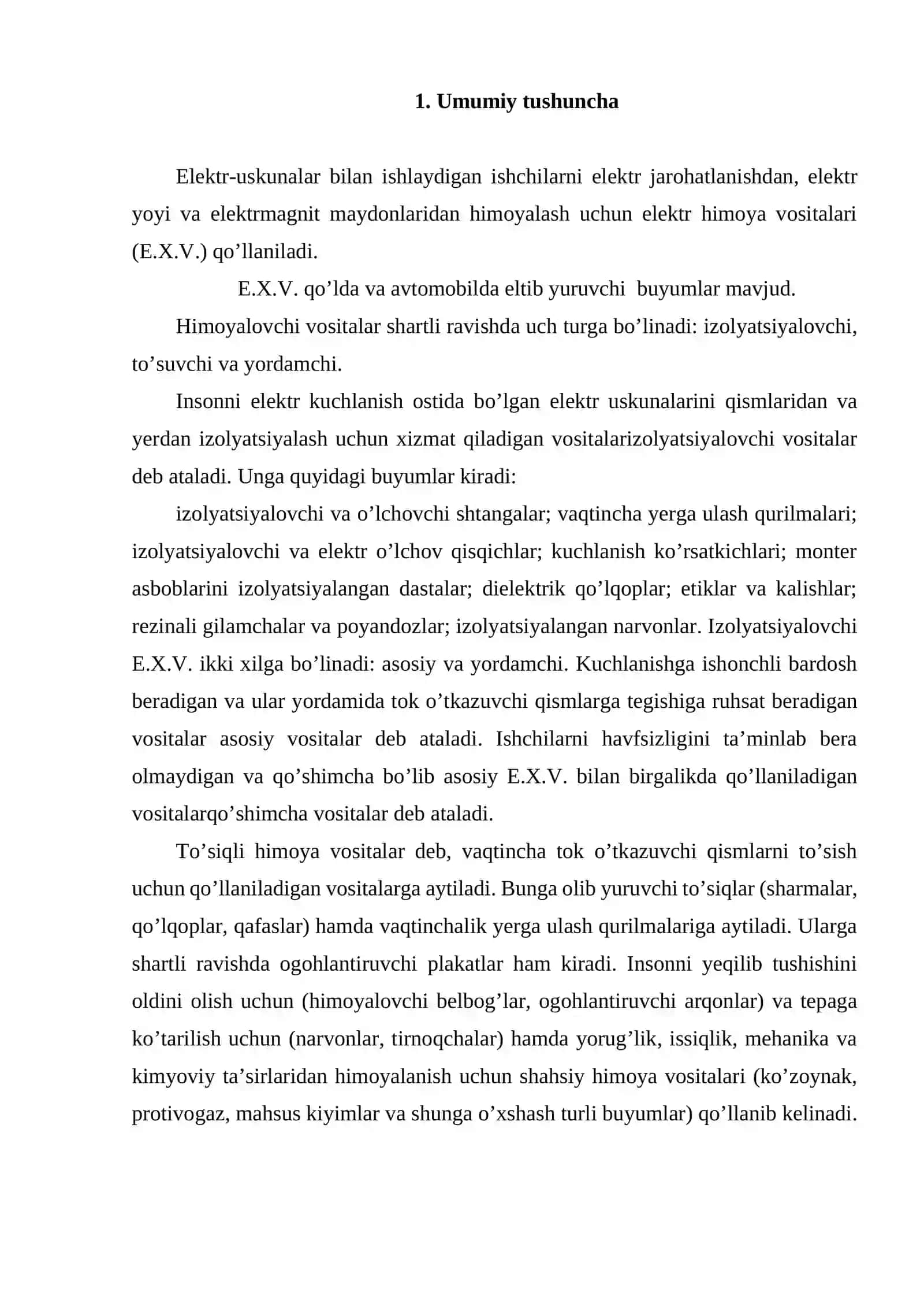 Elektr himoya vositalari 2