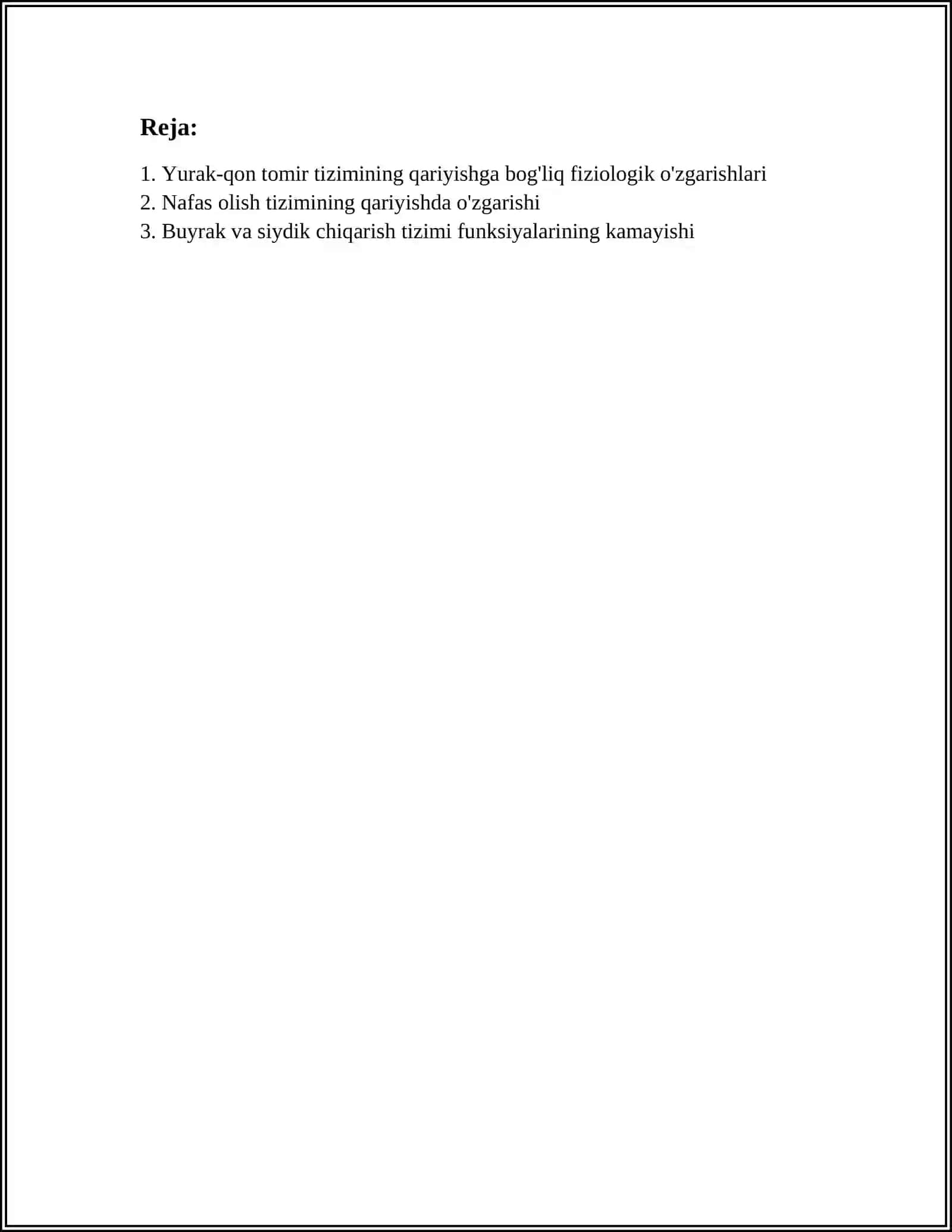 KEKSA BEMOR.KEKSA ORGANIZMNING FIZIOLOGIK XUSUSIYATLARI 2