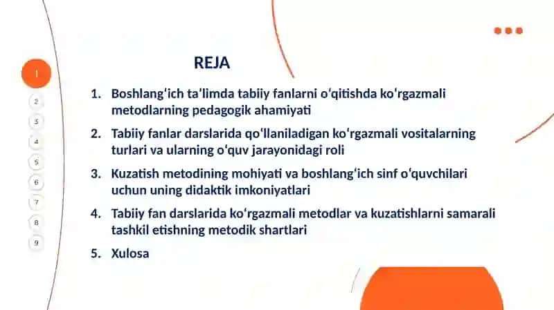 Boshlang‘ich ta’lim tabiiy fanlar darslarida ko‘rgazmali metodlardan foydalanish va kuzatishlarni tashkil etish 2
