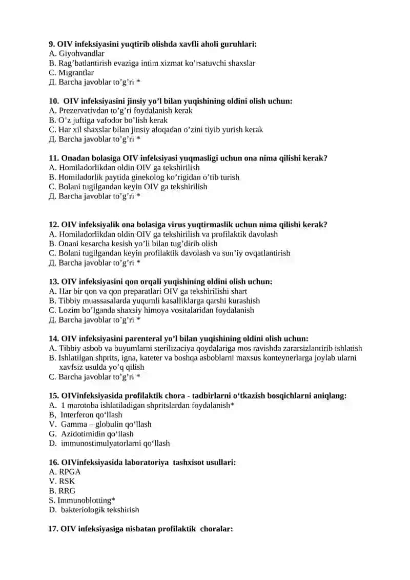 28-mavzu O‘zbekiston Respublikasi SSV OITSga qarshi kurashish Markazining ish faoliyati, OITS markazida vrach epidemiologning vazifalari va ish faoliyati. OIV-infeksiyasida epidemiologik nazorat 2